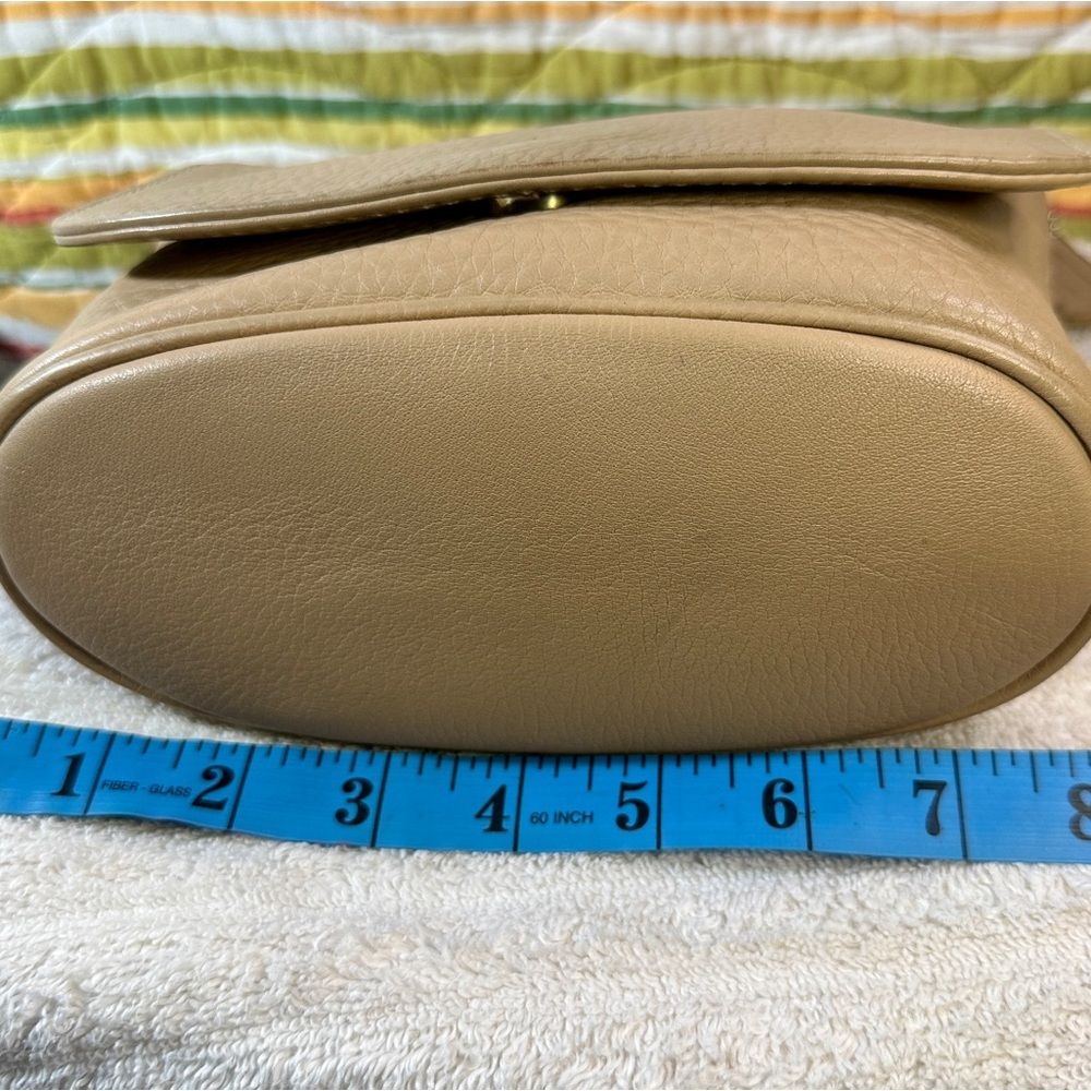 Vintage Coach Sonoma crossbody bag bone pebbled leather w/fabric interior - Picture 10 of 13